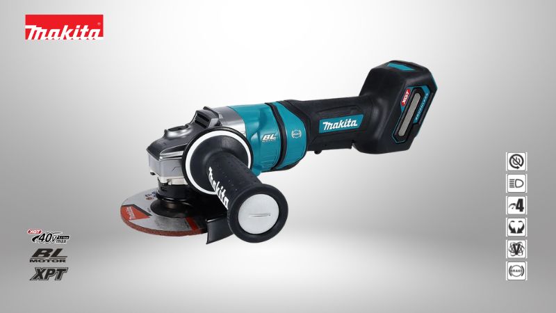 牧田Makita | 40V充電式無刷平面砂輪機（5吋/125mm）