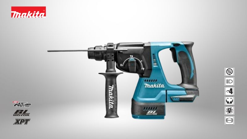 牧田Makita | 18V 四溝免出力充電式鎚鑽