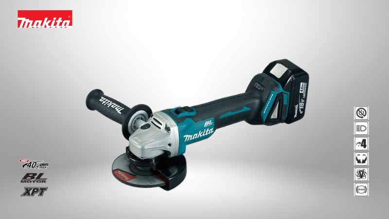 牧田MAKITA  | 18V充電式無刷平面砂輪機（5吋/125mm）