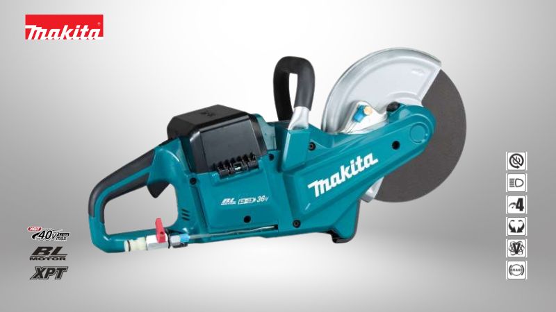 牧田Makita | 18V+18V (36V) 的充電式無刷 9 吋切斷機