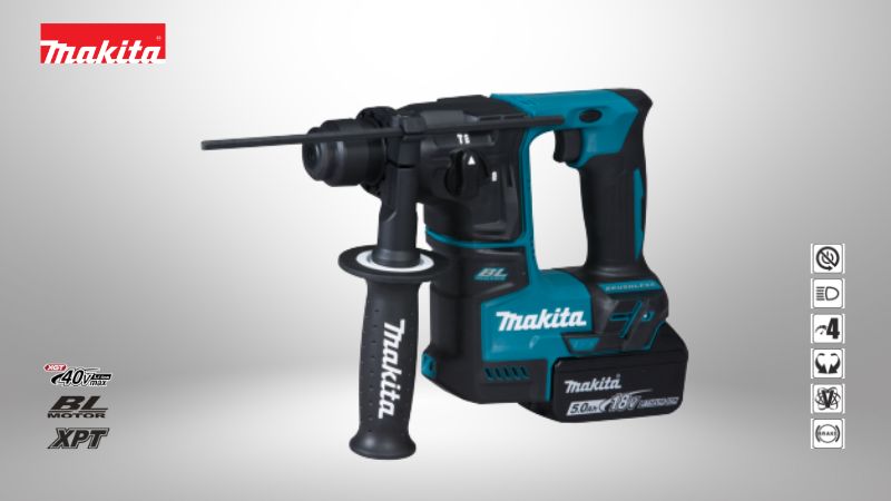 牧田 Makita | 18V 四溝免出力充電式無刷鎚鑽（17mm 輕量雙模版）