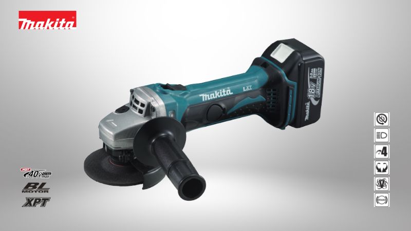 牧田Makita | 18V 4吋鋰電平面砂輪機（角磨機）
