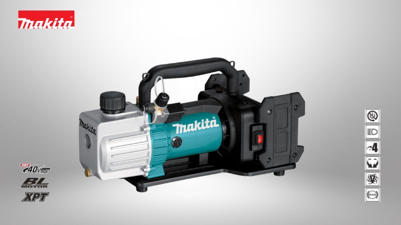牧田MAKITA | 18V+18V雙鋰電無線真空幫浦(單主機含箱)