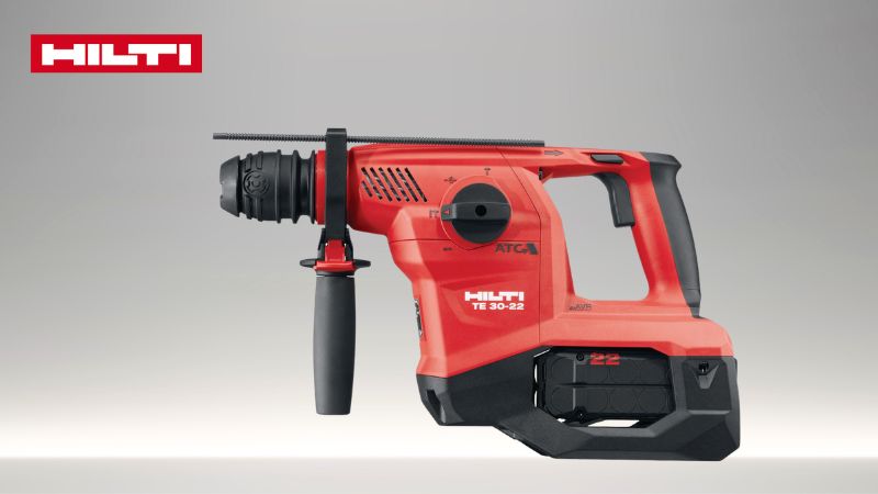 Hilti喜利得 | 22V 充電式 四溝旋轉鎚鑽（俗稱免出力鑽孔機）