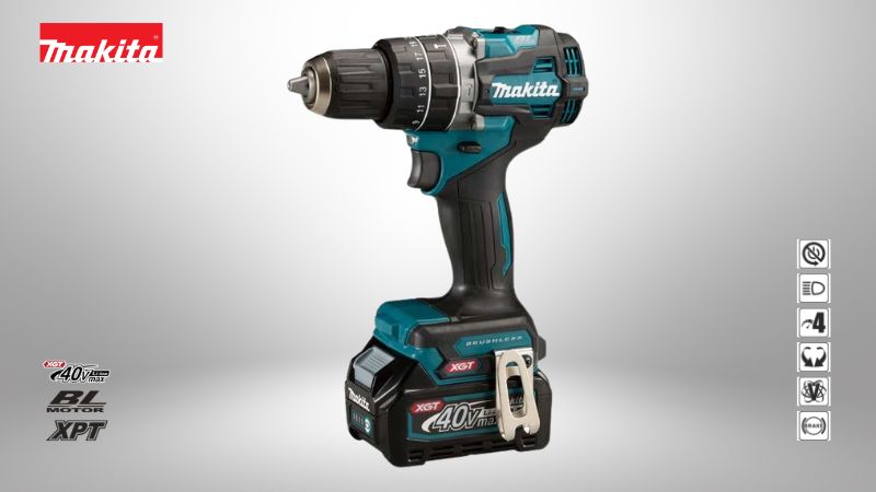 牧田Makita | 40V充電式無刷震動三用電鑽 (HP002G)