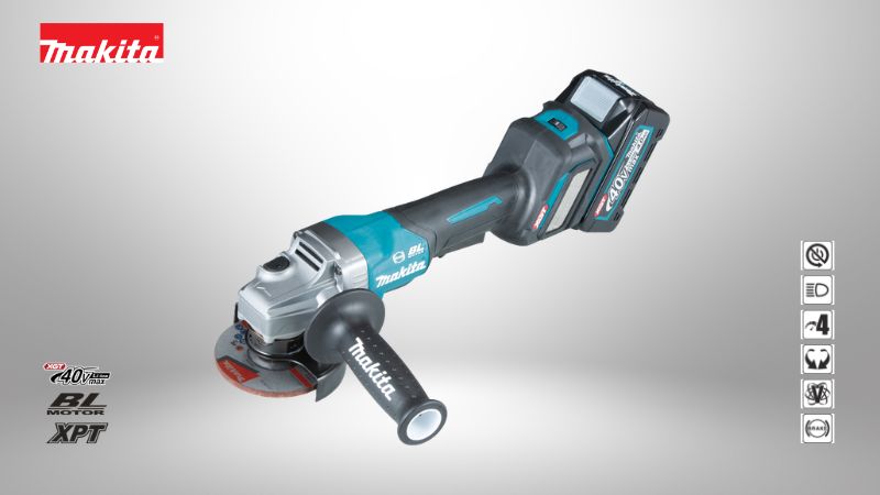 牧田Makita | 40V 4 吋 充電式平面砂輪機（單機版）