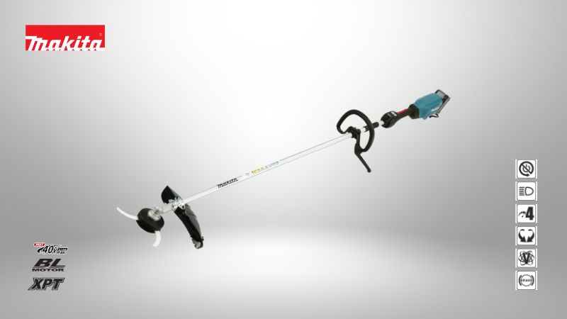 牧田MAKITA | 40V 輕量化充電式無刷割草機（U型單車把手款）