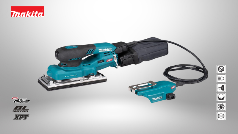 牧田Makita | 40V充電式平板砂紙機（單主機）