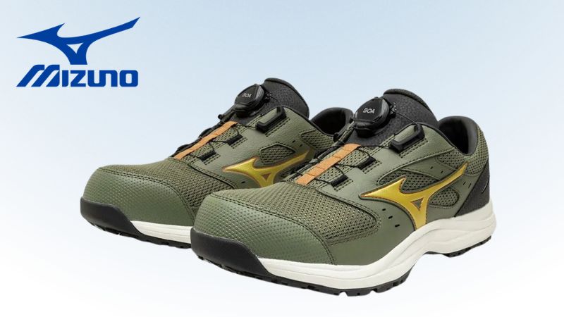 MIZUNO 美津濃 | F1GA266336 | 軍綠色吸震快旋鈕防護鞋