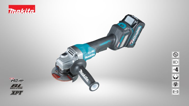 牧田Makita | 40V 5 吋（125mm）電式平面砂輪機