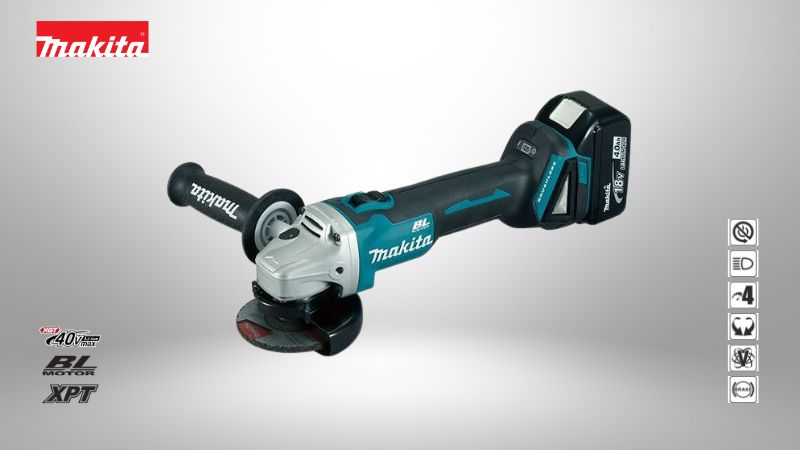 牧田Makita | 18V 無碳刷 4吋（100mm）平面砂輪機