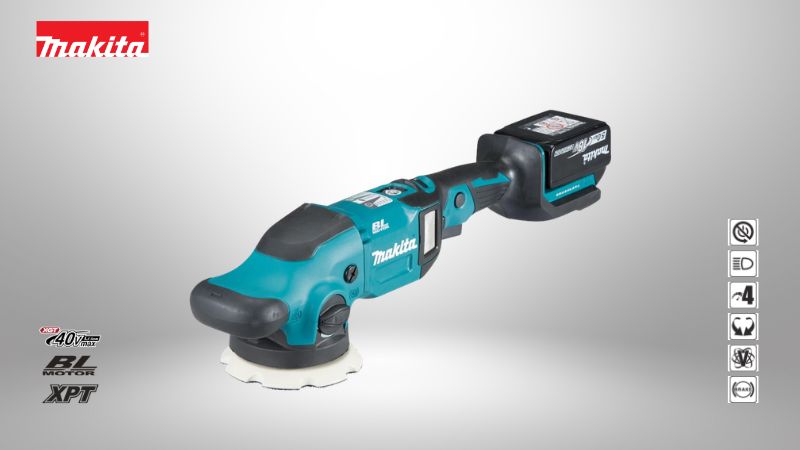 牧田Makita | 18V充電式無刷雙作用打蠟拋光機