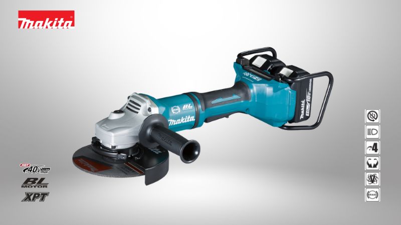 牧田Makita | 18V×2 (36V) 180mm (7吋) 大型工業級充電平面砂輪機