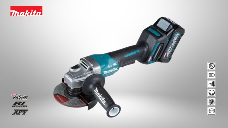 牧田Makita | 40V 5 吋（125mm）充電式平面砂輪機