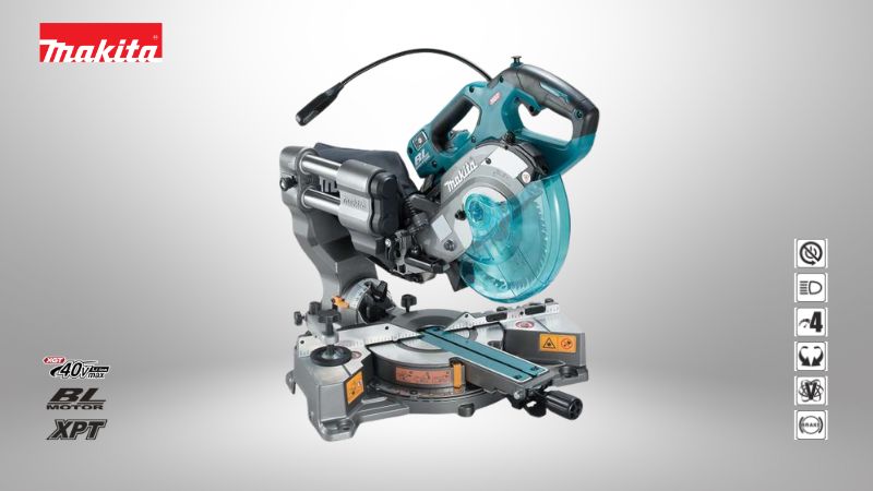 牧田Makita | 40V6.5吋（165mm）無刷雙滑軌角度切斷機