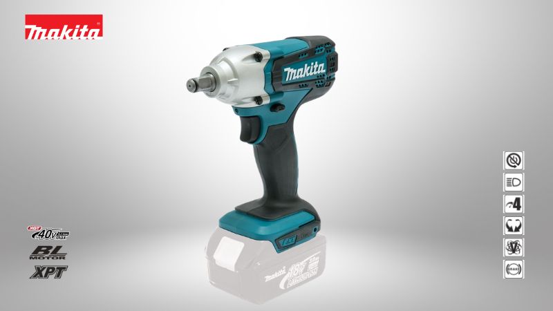 牧田Makita | 18V 充電式衝擊套筒板手（四分頭，12.7mm）