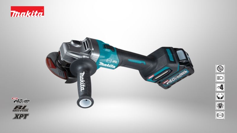 牧田 Makita |  40V充電式無刷 4 吋平面砂輪機（角磨機）