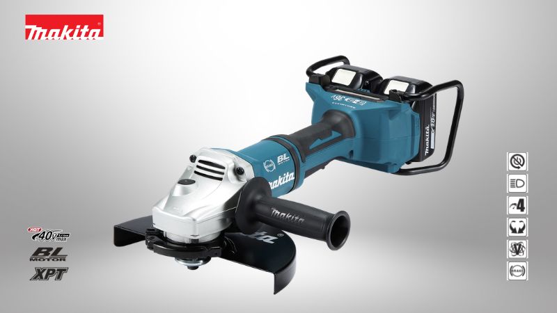 牧田Makita | 18V×2 (36V) 230mm (9吋) 重型工業級充電式平面砂輪機