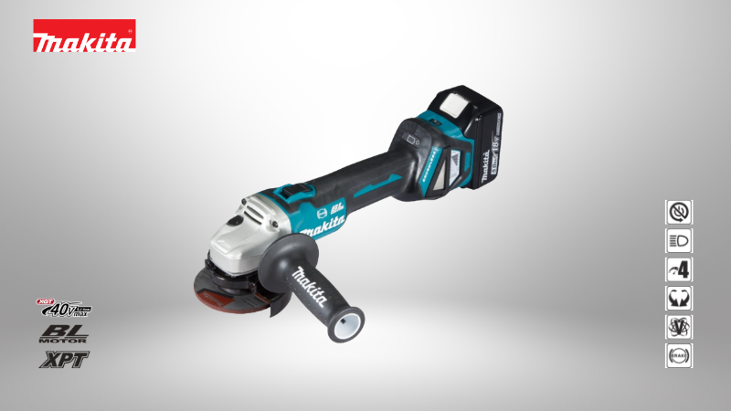 牧田Makita | 18V無刷 調速砂輪機5吋