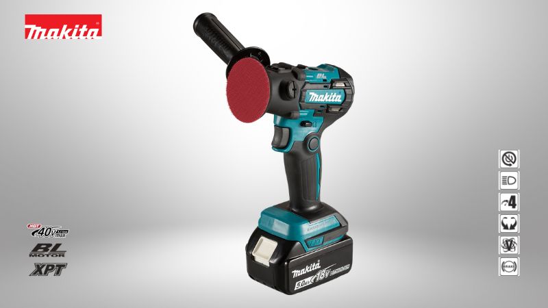 牧田Makita | 18V 充電式無刷局部打蠟拋光機 / 砂紙機（兩用機種）