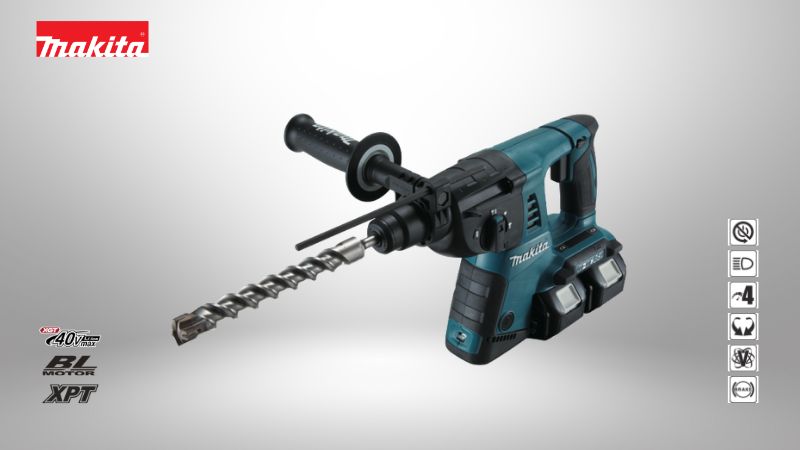 牧田Makita | 36V (18V+18V) 充電式四溝三用鎚鑽
